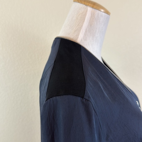 Rag & Bone Navy Blue Zipper Front Vanessa Blouse Size Small - Picture 6 of 11